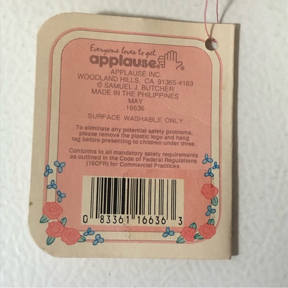 VTG Precious Moments Applause Dolls of the Month May 1991 Melody Tags Basket HTF - Picture 16 of 16